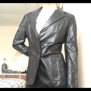 Leather Blazer Jacket